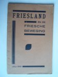Gosses, Dr.G. - Brochure Friesland en de Friesche Beweging Gosses, Dr.G. - Brochure Friesland en de Friesche Beweging