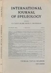 Claus, George & Roger Husson, Brother G. Nicholas (editors). - International Journal of Speleology Vol II. part 4