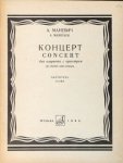 Manevich, Alexander: - Concert for clarinet with orchestra. Score