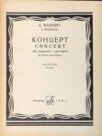 Manevich, Alexander: - Concert for clarinet with orchestra. Score