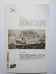 Koninklijke Rotterdamsche Lloyd (KRL) - Proefdruk t.b.v. een menukaart voor de rederij. Als afbeelding dient het s.s."Patria" (1919-1935)  (zie extra info!)