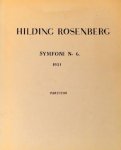 Rosenberg, Hilding.: - Symfoni No. 6. 1951. Partitur
