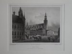 Gouda. - Gouda. De St. Janskerk van de Markt gezien.