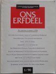 Deleu, Jozef e.a - Ons Erfdeel Algemeen-Nederlands Tweemaandelijks Kultureel Tijdschrift 33e jaargang nummer 1/90