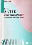 Satie, Erik - Piano Album, Sheet Music voor piano