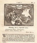 WEYERMAN, Jacob Campo - Den Echo des Weerelds. No. 40 en 50, Maandag den 21. July (&) 29. September 1727.