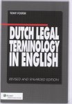 Tony Foster - Dutch Legal Terminology in English