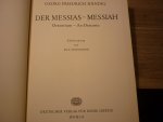 Händel; Georg Friedrich (1685–1759) - Messiah HWV 56 Oratorium in drei Teilen – Klavierauszug (Duits en Engels); voor Solisten (SAATB), gemengd koor (SSATB), orkest, basso continuo; Piano-uittreksel van Max Schneider