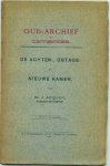 Acquoy, Mr. J. - Oud-archief van Deventer. De Achten-, Ostage- en Nieuwe Kamer