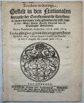 Staten van Utrecht - Kercken-ordeninge; gestelt in den Nationalen Synode der gereformeerde kercken […] 