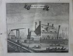 Commelin, Casparus - Oude Stadts Herbergh. Originele kopergravure.