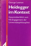 Leaman, George - Heidegger im Kontext: Gesamtüberblick zum NS-Engagement der Universitätsphilosophen