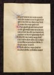  - 15th Century Dutch Manuscript leaf on Vellum