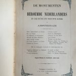  - De Monumenten van BEROEMDE NEDERLANDERS  in de oude en nieuwe kerk te AMSTERDAM , 1864