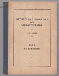 Jasper, J.E. - Dl. 1: De leerling, Geestelijke waarden der vrijmetselarij