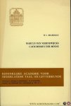 BRAEKMAN, W. - Marcus van Vaernewijcks catechismus der minne.