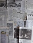  - Knipsels: Aantal (77) knipsels over cartografie / topografie