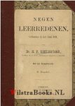 Kohlbrügge, Dr. H.F. - Negen Leerredenen gehouden in het jaar 1871