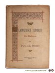 Mont, Pol de - Fladderende vlinders. Gedichten. Met 3 koperetsen van Léon Abry, Edgard Parazijn en Piet Verhaert Mont, Pol de - Fladderende vlinders. Gedichten. Met 3 koperetsen van Léon Abry, Edgard Parazijn en Piet Verhaert