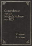 Ds. J.W. Pieper en ds. J.M. Coops - Pieper, J.W. en Coops, J.M.-Concordantie van de berijmde psalmen van 1773