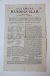 AMERIKA, FLORIDA - Aflevering van Algemeen Handels-blad van 5 januari 1828 met o.a. een uitvoerig artikel over West-Florida en de voordelen voor Europeanen om zich daar te vestigen. Gedrukt, folio, 4 p.