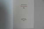 Korteweg, Anton. - Twee gedichten. [ Beperkte oplage, aantal niet vermeld = 150 exemplaren - Zie bibliografie Uitvreter].
