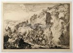 DIETRICH, CHRISTIAAN WILHELM ERNST, - Boy shepherd with his flock near a ruin