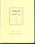 Vries, Anne de, Crans, Wietske - Lezen in de eerste klas. Boekje voor de onderwijzeres bij het derde deeltje Wenken bij de leesles