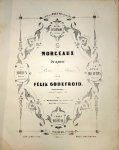 Godefroid, Félix: - 6 morceaux de genre pour piano. No. 2. Nuits d`Espagne.. Sérénade. 2me édition