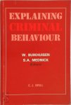  - Explaining criminal behaviour
