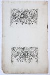 Bang, Hieronymus (ca. 1553-1630) Weigel, Johan Christoph the Elder (1654-1725). - Two ornamental cartouches [from the set: 'Früchtenbuchlein'].