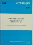 Société Mathématique de France - Séminaire Bourbaki 909