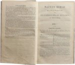 R.P. De Carrières - Sainte Bible contenant l'Ancien et le Nouveau Testament avec une traduction Française en forme de paraphrase et les commentaires de Ménochius - Tome Cinquième Job. Psaumes