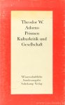 ADORNO, T.W. - Prismen. Kulturkritik und Gesellschaft.