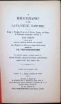 Fr. Von Wenckstern - A Bibliography of the Japanese Empire, Being a Classified List of all Books, Essays and Maps in Euroopean languages relating to Dai Nihon ( great Japan ) published in Europe, America and in the East from 1859 - 93 , 2 volumes