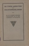 Schmidt-Degener, H. - De twee aspecten der rechtsproblemen - Rede 1925