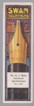 n.n - (BOEKENLEGGER / BOOKMARK) Swanoen Boekenlegger - Fa G. J. Reits Boekhandel Groningen
