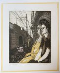 Landsaat, Cees (1948-3007) - Ets en aquatint/etching and aquatint: Tussen de Bogen.