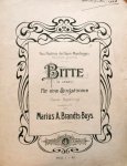 Brandts Buys, M.A.: - Bitte (N. Lenau) für eine Singstimme mit Clavier-Begleitung