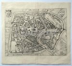 GUICCIARDINI, LUDOVICO, - Map of Haarlem