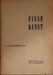 OKKONEN, Onni (voorwoord) - Finse kunst 5-22 november 1949