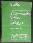 redactie - Violin Examination Pieces 1989/90  Grade 3: Lists A & B