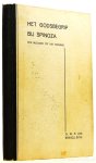 SPINOZA, B. DE, BRAKELL BUYS, W.R. VAN - Het godsbegrip bij Spinoza. Een inleiding tot het monisme.