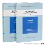 Ueberweg, Friedrich / Schobinger, Jean-Pierre (Hg.). - Die Philosophie des 17. Jahrhunderts: England. [2 volumes].