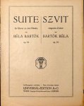 Bartók, Béla: - [Op. 14] Suite für Klavier zu zwei Händen. Op. 14
