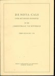 Gemeente Rotterdam. - De nota-Cals over het hoger onderwijs in de gemeenteraad van Rotterdam februari - maart 1961