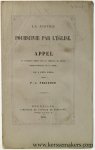 Proudhon, P. J. - La justice poursuivie par l'eglise. Appel du jugement rendu par le tribunal de police correctionnelle de la Seine, le 2 juin 1858.