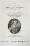 Dirk Sluyter (1790-1852), after Michiel van Mierevelt (1566-1641) - [Antique title page, 1835] Frontispiece with the portrait of Frederik Hendrik, published 1835, 1 p.