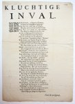  - Kluchtige Inval. (Spotgedicht).