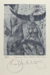 Antyukhin, Konstatin (Antioukhin). - Exlibris voor Natalie Dietrich Antyukhin, Konstatin (Antioukhin). - Exlibris voor Natalie Dietrich
